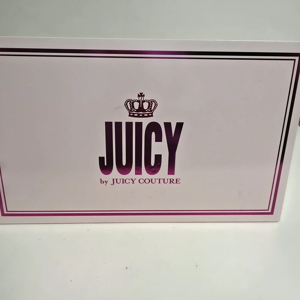 New Juicy Couture Heritage Crossbody W/ Strap & Card Case Black Gift Set Y2K